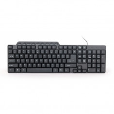 Tastatura Gembird KB-UM-104 , Multimedia , USB , Negru