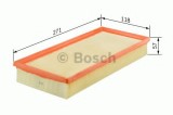 Filtru aer ROVER 25 (RF) (1999 - 2005) BOSCH 1 457 433 781