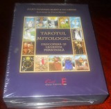 RARISIM, 2011, Set TAROTUL MITOLOGIC, 78 carti tarot format mare + carte mare + cutie mare cartonata, Editie lux, limba Romana, Nou, DE COLECTIE