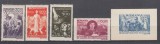 ROMANIA 1947 LP 206 LP 207 SECETA SERIE SI COLITA NEDANTELATA SARNIERA