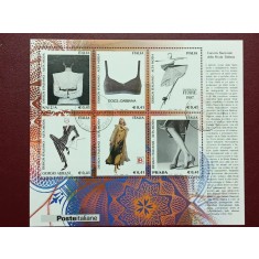 Italia 2002 - design italian, bloc stampilat