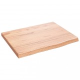 Cumpara ieftin Blat de baie, maro deschis, 40x30x2 cm, lemn masiv tratat