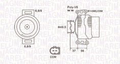 Alternator (14V, 180A) MERCEDES SPRINTER 3,5-T (906), SPRINTER 3-T (906), SPRINTER 4,6-T (906), SPRINTER 5-T (906), VIANO (W639), VITO MIXTO (W639), V foto