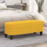 vidaXL Bancă, galben deschis, 100x35x41 cm, textil 349456