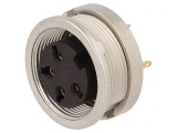 Conector M16 Soclu Mamă 4-PIN 5A 250V IP40, Lumberg