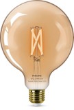 Bec LED inteligent Philips, E27, 7W (50W), 640 lm, Stil vintage, Wi-Fi, Bluetooth