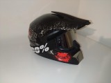 Cumpara ieftin Casca moto off road/atv/enduro/trotineta electrica+ ochelari 100% dedicati CADOU