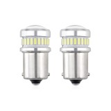 Set becuri auto cu LED CANBUS compatibil P21 R5W R10W 30 SMD Alb 12V 24V, destinat competitiilor auto sau off-road, Amio