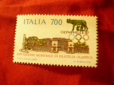 Timbru Italia 1987 Olimphilex &#039;87 , val. 700 L fara guma, Nestampilat