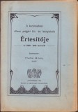 HST C1354 A karansebesi allami polgari iskola ertesitoje 1909-10