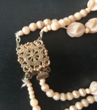 Margele vechi vintage plastic rasina incheietoare veche lant bijuterie colier