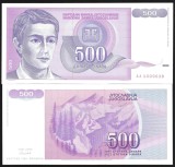 IUGOSLAVIA 500 DINARI / DINARA 1992 , UNC [1] P-113a , necirculata