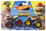 Cumpara ieftin Hot Wheels Monster Truck Set 2 Masini Scara 1 La 64 Super Mario, Mattel