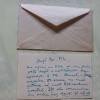 CARTE DE VIZITA ION PAS CU C&Acirc;TEVA RANDURI SCRISE PENTRU SCRIITORUL STEFAN TITA.