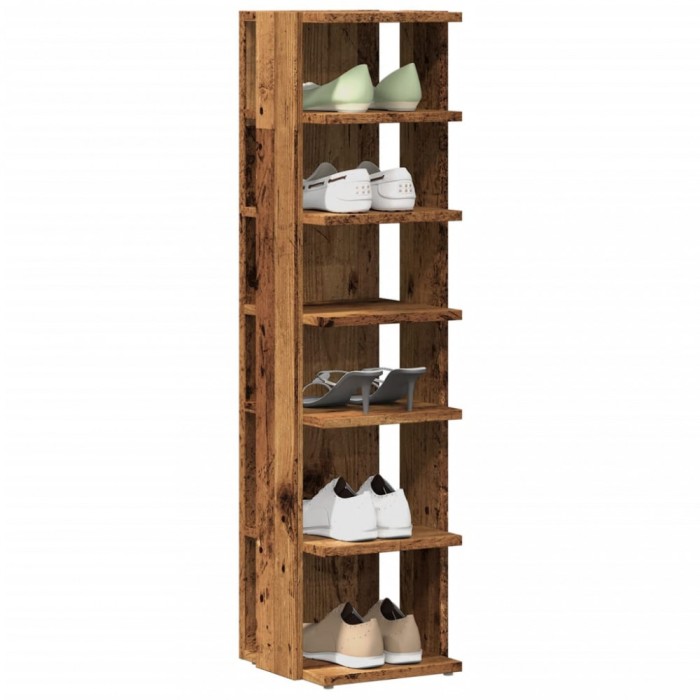vidaXL Pantofar, lemn vechi, 28x27x102 cm, lemn prelucrat