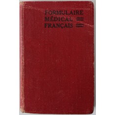 FORMULAIRE MEDICAL FRANCAIS par A. DUCHEMIN et G. BOEZ , 1941 , FORMAT REDUS
