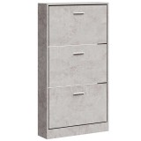 Cumpara ieftin Pantofar, gri beton, 59x17x108 cm, lemn compozit