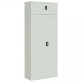 Cumpara ieftin Fiset, gri deschis, 90x40x220 cm, otel