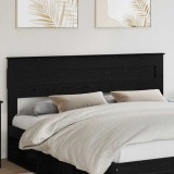 vidaXL Tăblie cap cu headboard Stejar Negru 180 cm Lemn compozit 888086