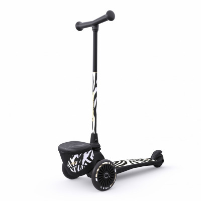 Trotineta copii pliabila, suport jucarie, Highwaykick 2 Lifestyle Zebra, 2 ani +, pana la 50 kg, Scoot Ride foto