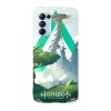 Husa compatibila cu Oppo A76, Viceversa, model Digital Scenery Horizon, Silicon, TPU, Transparent, Carcasa