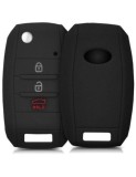 Husa cheie auto tip briceag din silicon Kia Optima ,Sportage ,Soul, Rio Forte, Carens , Negru