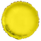 Balon folie 28 cm, culoare metalizata, forma rotunda culoare auriu, PRC