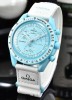 CEAS SWATCH X OMEGA MISSION TO URANUS SPORT CASUAL--VEZI ANUNTUL--CALITATEA 1, Analog, Cronograf