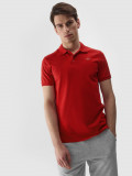 Tricou polo regular unicolor pentru bărbați - roșu, 4F Sportswear
