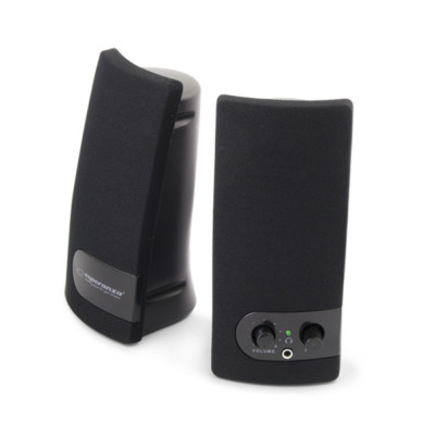 Boxe stereo USB, 6 W, Esperanza Arco, reglaj volum, iesire casti jack 3.5mm, negre foto