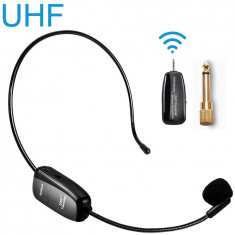 MICROFON PROFESIONAL LAVALIERA WIRELESS UHF TEHNOLOGIE 2,4GHZ,KIT COMPLET,NOU! foto