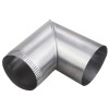 Cot Burlan Tabla Evacuare Fum Gri Mat 120mm Otel. Tub Cos Fum