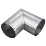 Cumpara ieftin Cot burlan din tabla pentru evacuare fum, gri mat, 120 mm