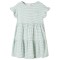 Rochie pentru copii, m&acirc;neci cu volane, verde mentă, 128