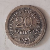 Portugalia - 20 centavos 1921.