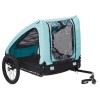 Remorcă bicicletă pentru animale de companie, albastru &amp; negru