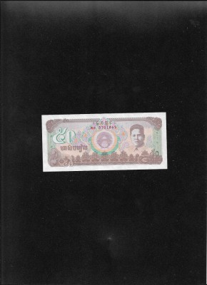 Cambogia Cambodgia 50 riels 1992 seria8701865 unc foto