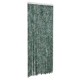 Cumpara ieftin Perdea pentru insecte, verde si alb, 100x230 cm, chenille