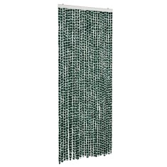 Perdea pentru insecte, verde si alb, 100x230 cm, chenille foto