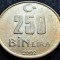 Moneda 250000 LIRE / 250 BIN LIRA - TURCIA, anul 2002 * cod 2536 = excelenta