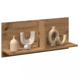 Gossi dulap de perete stejar artizanal, 70x16,5x30 cm, lemn prelucrat