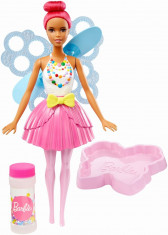 Papusa Barbie zana cu balonase de sapun foto