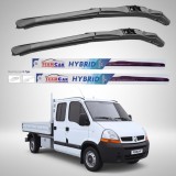 Cumpara ieftin Ștergătoare Renault Master Cabină Dublă L3 (2006&ndash;2010) Hibrid | Set față &ndash; TeamCar&reg;