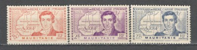 Mauritania.1939 100 ani moarte R.Caillie-explorator SM.26 foto