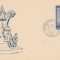 1957 Expozitia filatelica CLUJ, plic cu stampila speciala, statuia lui Ovidiu