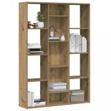 VidaXL Separator cameră/Bibliotecă, Stejar artizanal 100x24x140 cm PAL