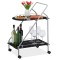 Carucior de servire Relaxdays, 2 rafturi, roti rotative, 84 x 45 x 60 cm - RESIGILAT