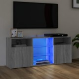 Gossi comoda tv cu lumini led, gri sonoma, 120x30x50 cm