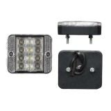 Lampa auto BestAutoVest pentru mers inapoi alba 12V cu LEDURI partea Dreapta/ Stanga 12V leduri 87x74x26mm , 1 buc.
