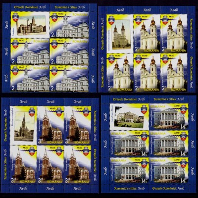 RO 2014 ,LP 2011c,&amp;quot;Orasele Romaniei , Arad&amp;quot; , minicoli 5M+1V , MNH foto